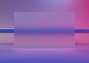 a blurry photo of a square object in the middle of a room